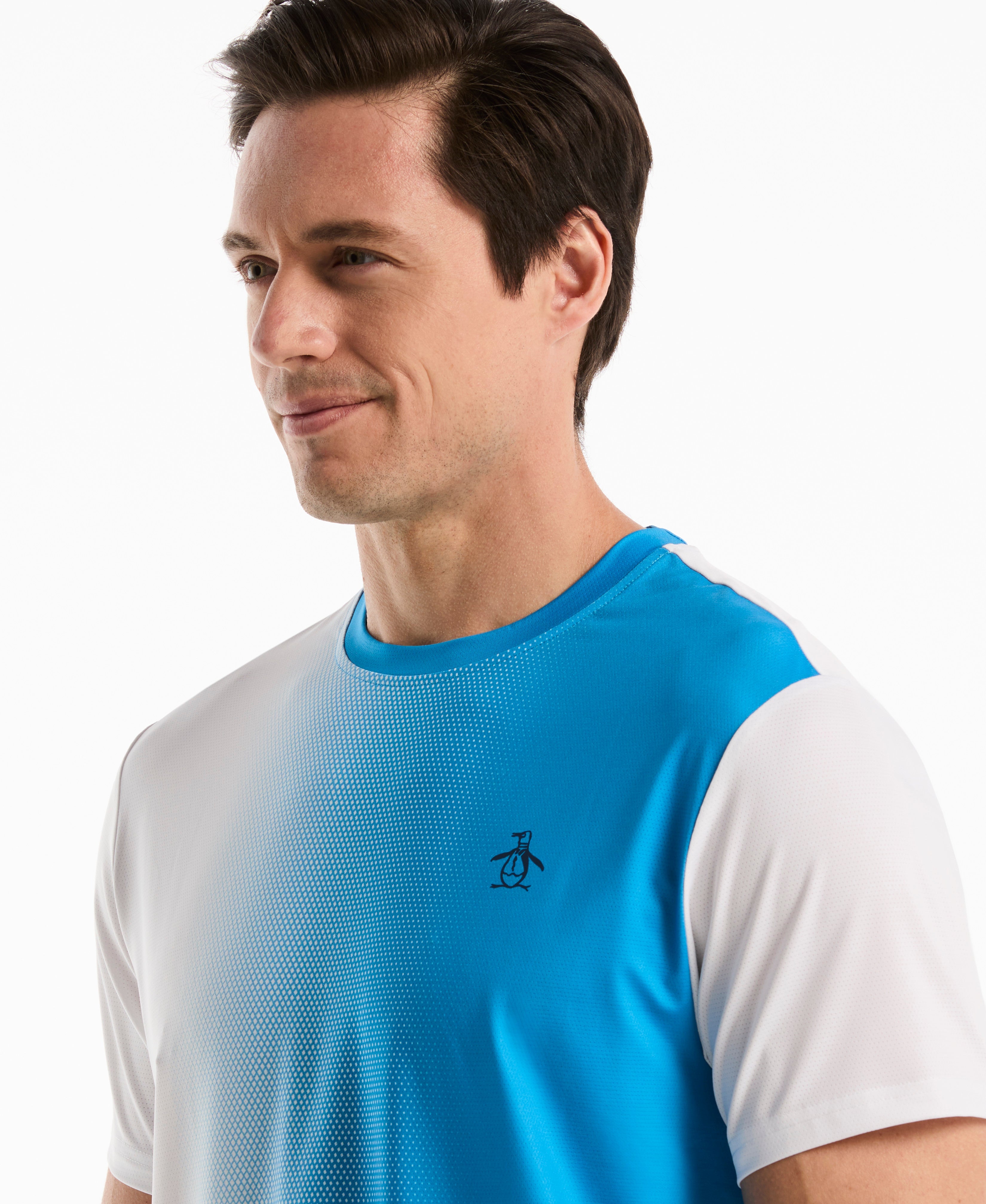 Vertical Ombre Tennis Crew Tee